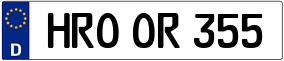 Trailer License Plate
